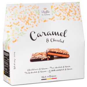 Caramel et chocolat noir et Sésame Dolfin
