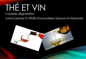 Causerie/dgustation : th et vin