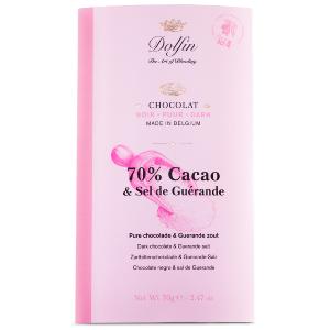 Chocolat noir 70% cacao et sel de Guérande