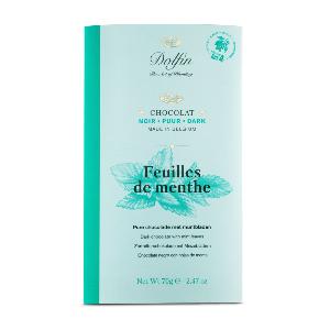 Chocolat noir feuilles de menthe