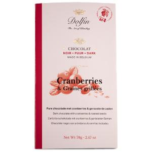 Chocolat noir Cranberries & Graines grillées