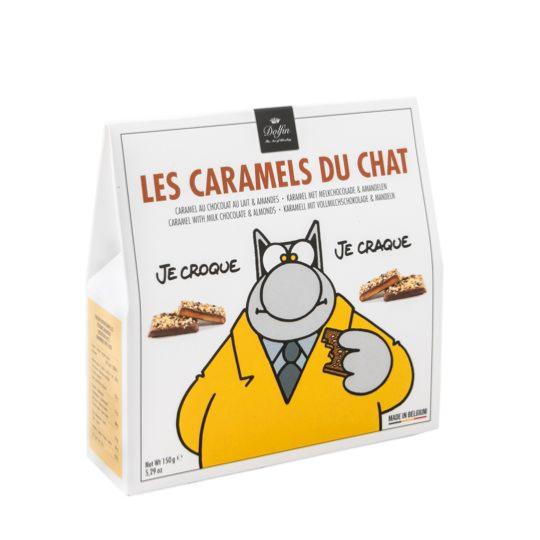 Caramel Et Chocolat Du Chat Dolfin Chocolat Au Lait Et Amandes Caramel Et Chocolat Du Chat Dolfin Chocolat Au Lait Et Amandes