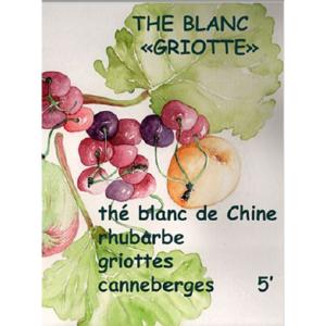 Thé blanc parfumé Griotte - Griotte,canneberge,rhubarbe