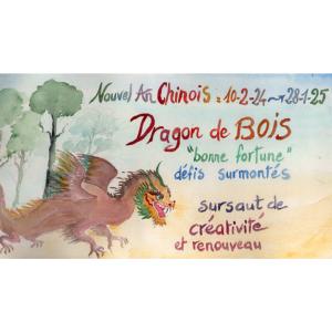 Nouvel An Lunaire Dragon de Bois