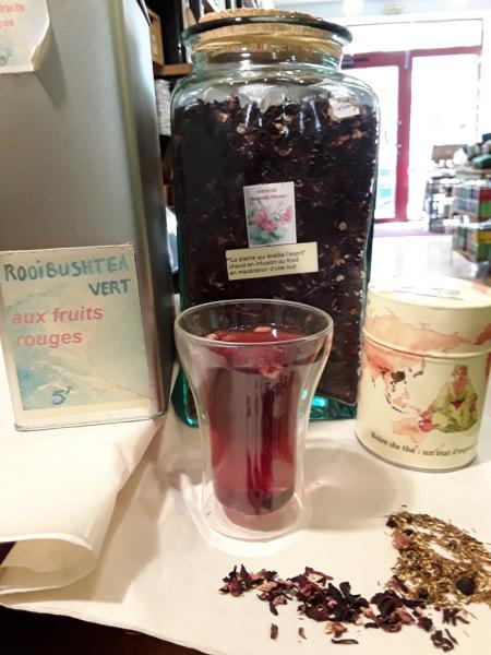 Recette roobos vert fruits rouges et hibiscus