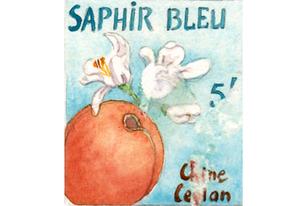 Thé noir parfumé Saphir bleu