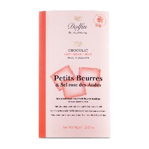 Chocolat au lait au Petits beurres & sel rose des Andes