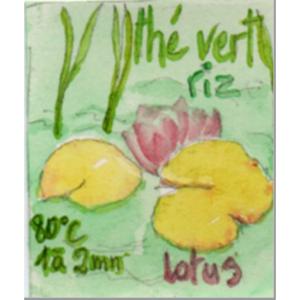 Thé vert Yunnan riz et lotus