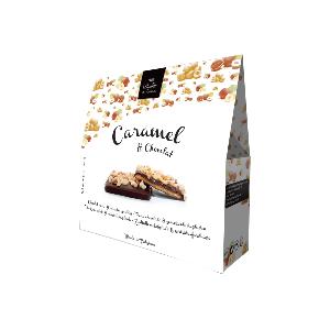 Caramel et chocolat noir et noisettes grillées Dolfin
