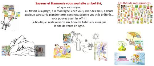 Saveurs et Harmonie  vous souhaite  un bel t!