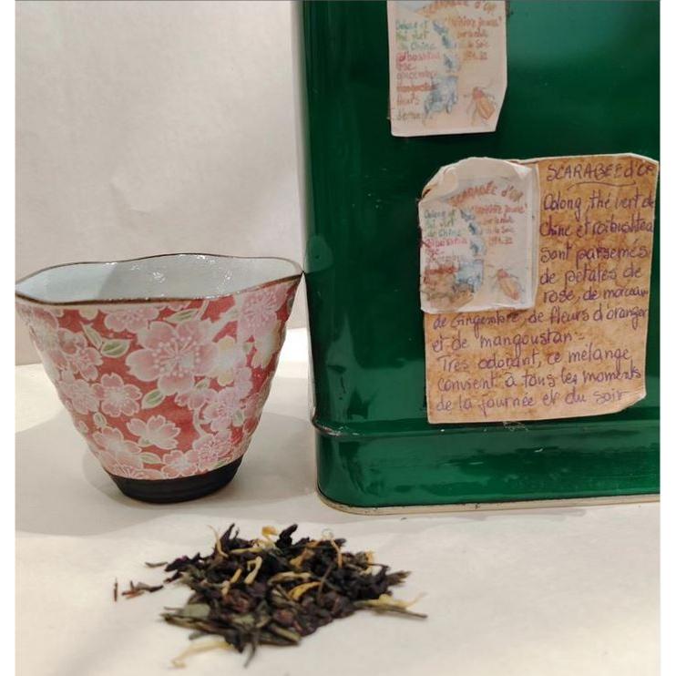 Thé Oolong parfumé Scarabée d'Or Sachet 100 grammes