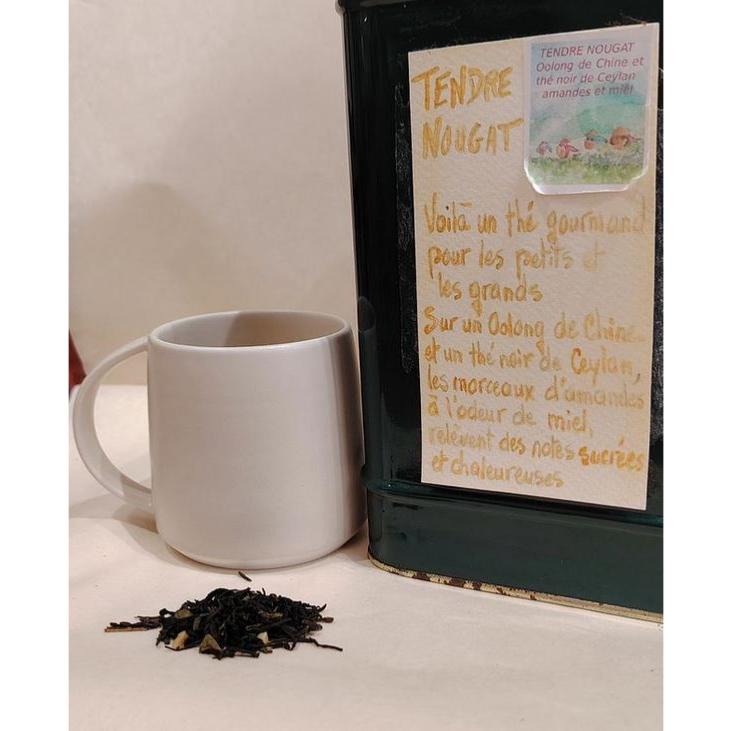 Thé Oolong parfumé Tendre Nougat Sachet 100 grammes
