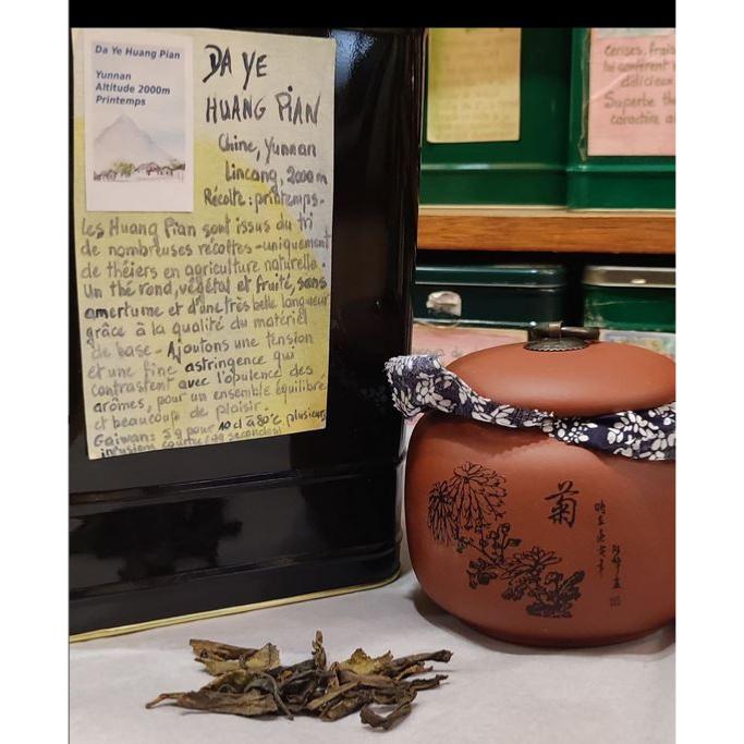 Puerh cru Da Ye Huang Pian Sachet 100 grammes