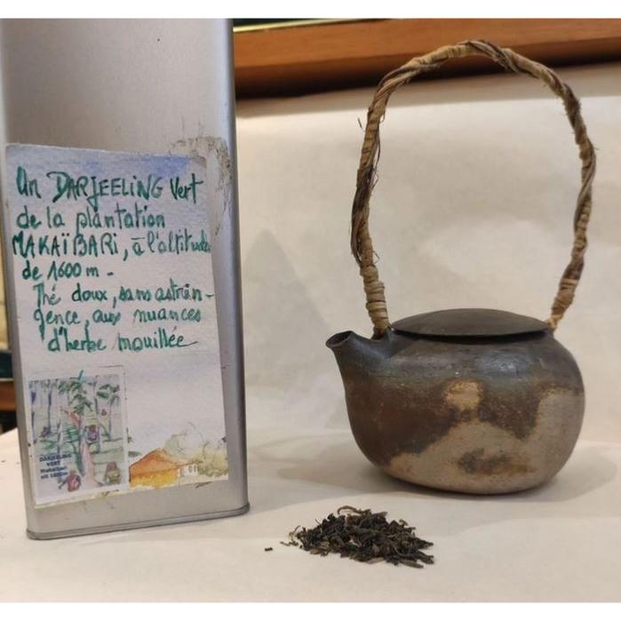 Thé vert d'Inde Darjeeling Makaibari Sachet 100 grammes
