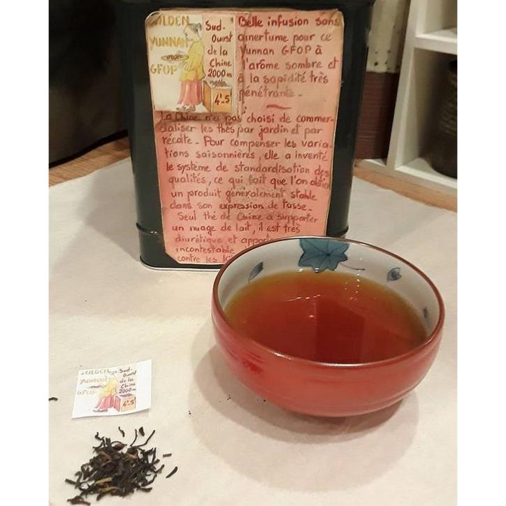 Thé noir de Chine Golden Yunnan Sachet 100 grammes