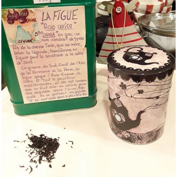 Thé noir parfumé à la Figue Sachet 100 grammes