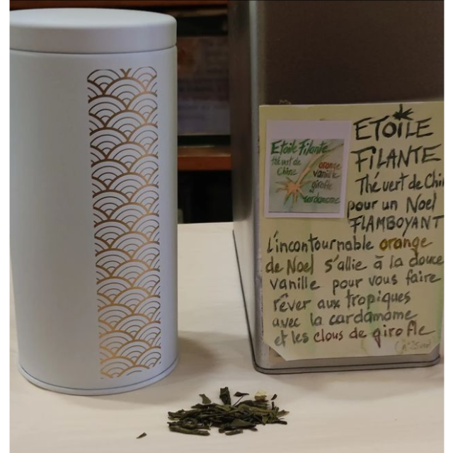 Thé vert de Noël Etoile Filante Sachet 100 grammes
