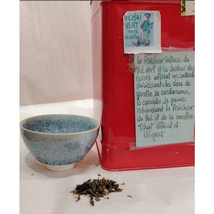 Thé vert parfumé Tchaï Sachet 100 grammes