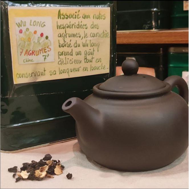 Thé Oolong parfumé 7 agrumes Sachet 100 grammes