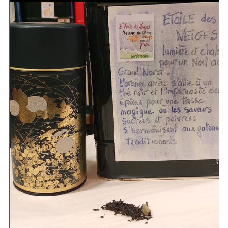 Thé noir de Noël Etoile des Neiges Sachet 100 grammes