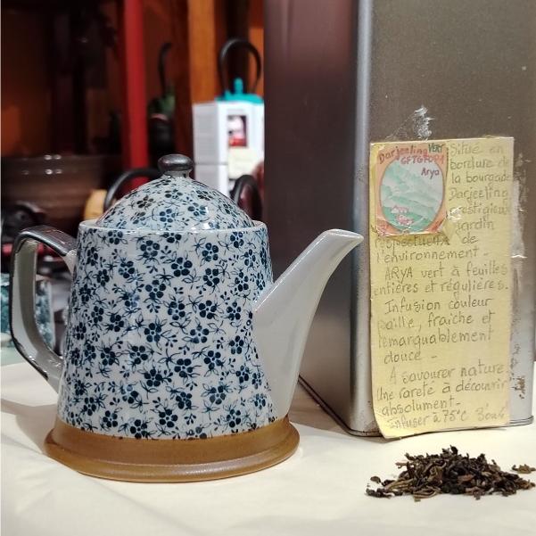 Thé vert d'Inde Darjeeling Arya vert Sachet 100 grammes
