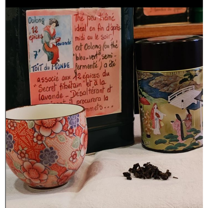 Thé Oolong parfumé Toit du monde Sachet 100 grammes