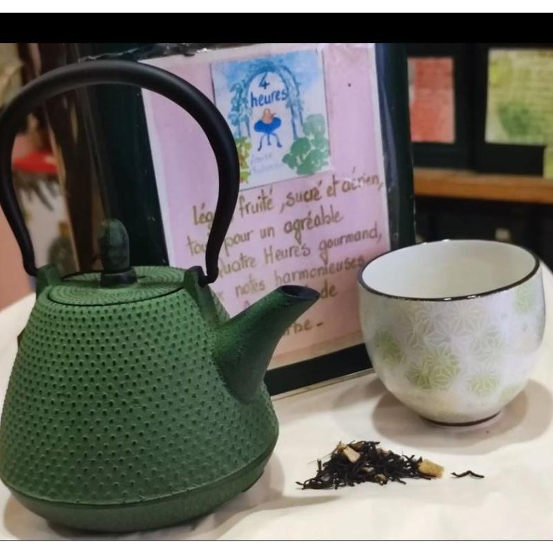 Thé noir parfumé Quatre heures Sachet 100 grammes
