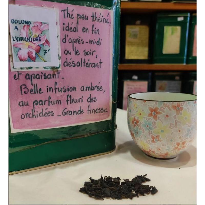 Thé Oolong parfumé à l'orchidée Sachet 100 grammes
