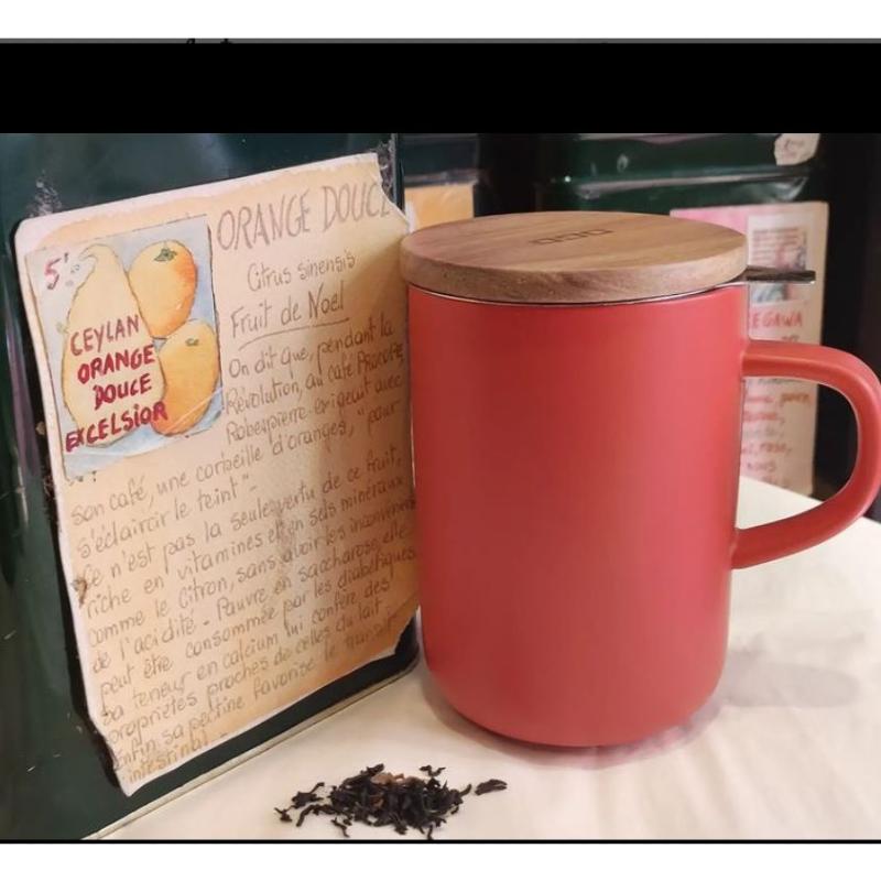 Thé noir parfumé Orange douce Excelsior Sachet 100 grammes
