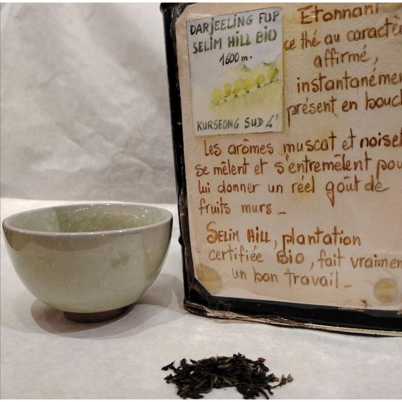 Thé noir d'Inde Darjeeling Selim Hill Sachet 100 grammes
