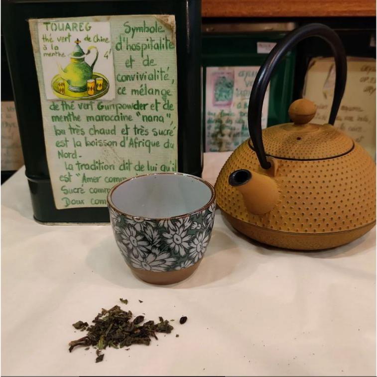 Thé vert parfumé menthe Touareg Sachet 100 grammes