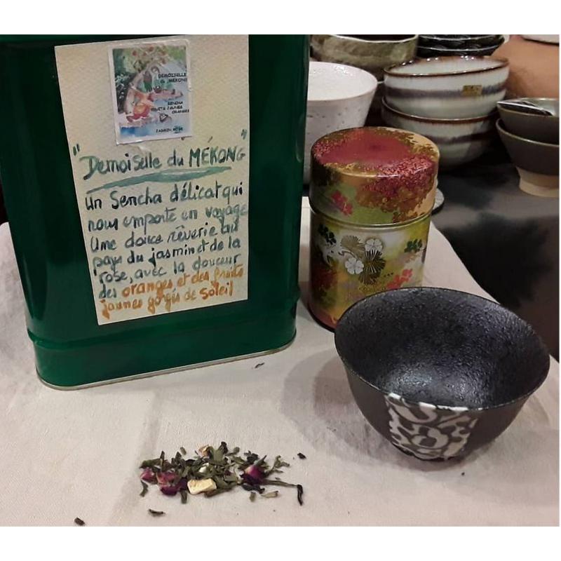 Thé vert parfumé Demoiselle du Mekong Sachet 100 grammes