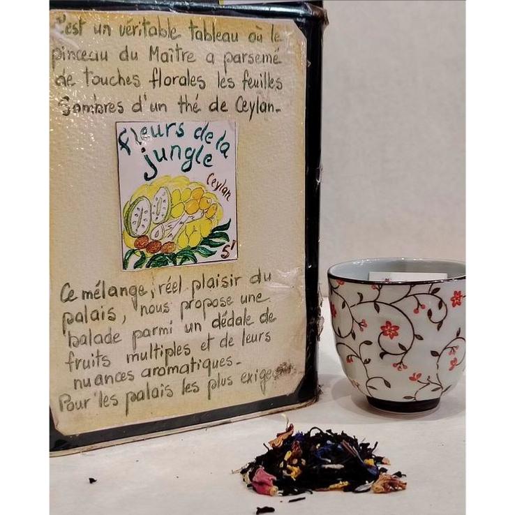 Thé noir pafumé Fleurs de la Jungle Sachet 100 grammes