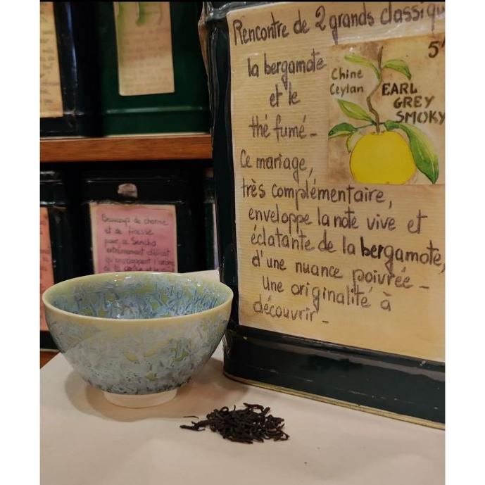 Thé fumé de Chine Earl Grey Smoky Sachet 100 grammes