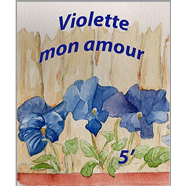 Thé noir parfumé Violette mon amour