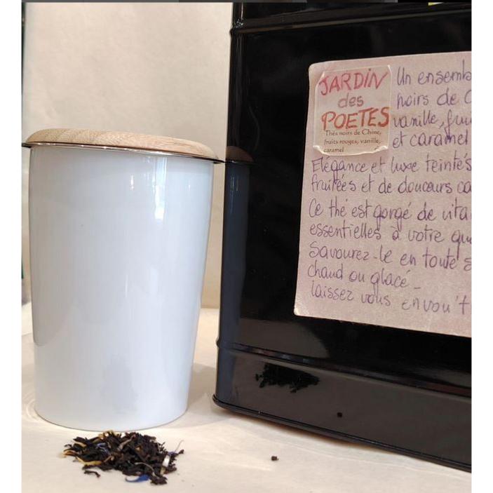 Thé noir parfumé Jardin des poètes Sachet 100 grammes