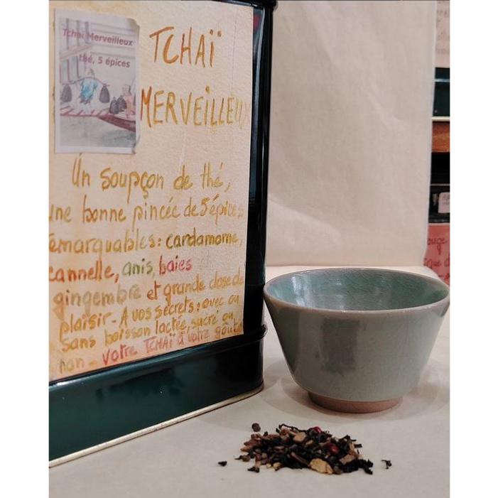 Thé noir parfumé Tchaï Merveilleux Sachet 100 grammes