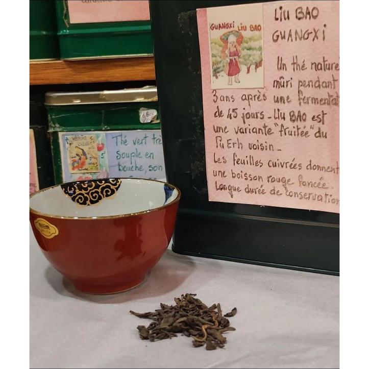 Thé noir de  Chine Liu Bao Guangxi Sachet 100 grammes