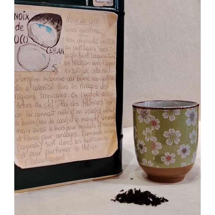 Thé noir parfumé Noix de coco Sachet 100 grammes