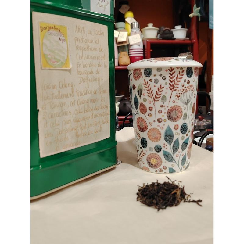 Thé Oolong d'Inde Darjeeling Arya Sachet 100 grammes