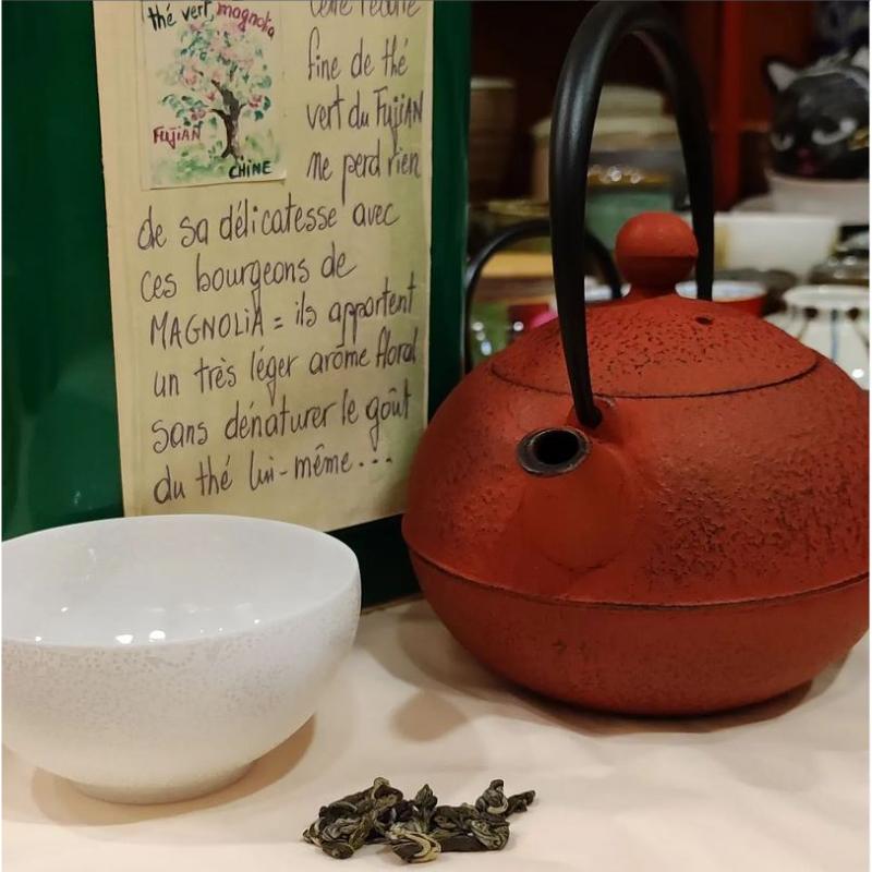 Thé vert parfumé Magnolia Sachet 100 grammes