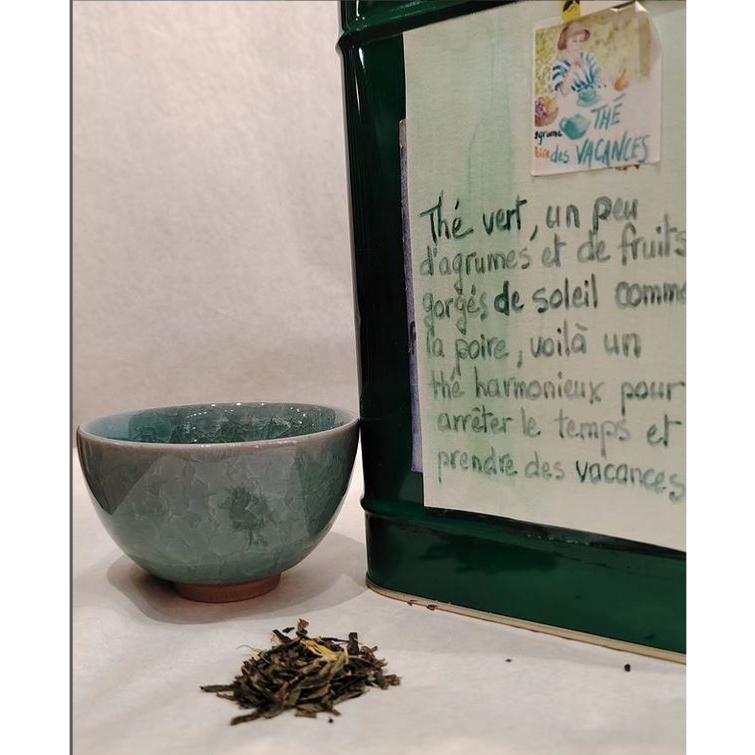 ThÃ© vert parfumÃ© ThÃ© des vacances Sachet 100 grammes
