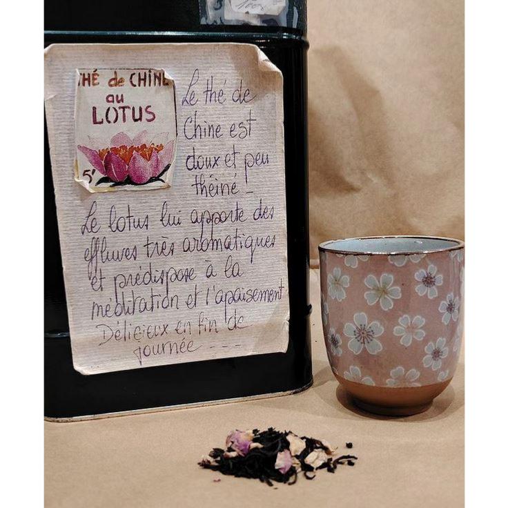 Thé noir parfumé au Lotus Sachet 100 grammes