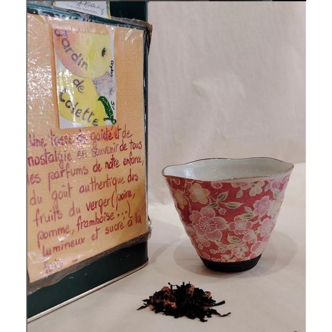 Thé noir parfumé Jardin de Colette Sachet 100 grammes