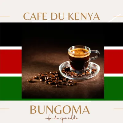 Votre Café de spécialité du Kenya Bungoma Note de 84+/100 PROFIL SENSORIEL: Café avec des notes de fruits à noyaux Intensité : 7/10 Pur arabica. Process : lavé Conditionné en sachet de 250 grammes Moutures : cafetière italienne, filtre, piston ou expresso