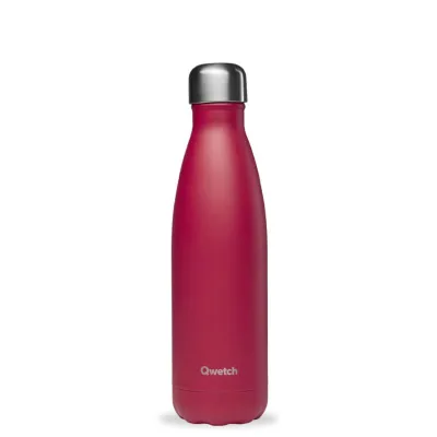 Bouteille isotherme Qwetch Matt Framboise
