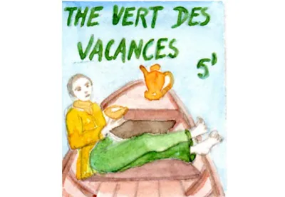 Dans le thé vert des vacances, un peu d'agrume, et de fruits gorgés de soleil telle que la poire, voilà un thé harmonieux pour arrêter le temps et prendre des vacances