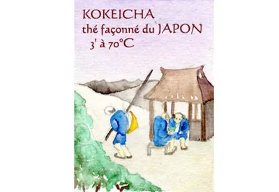 Sa liqueur dorée est splendide. Épais et crémeux, fin en bouche avec une délicate amertume, le thé vert du Japon Kokeicha iodé et marin a le caractère du Japon de son origine.