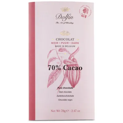 Chocolat noir 70% cacao Dolfin
