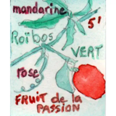 Le rooïbos vert Passion Flamboyante est un rooïbos vert à la mandarine, fruits de la passion et rose.